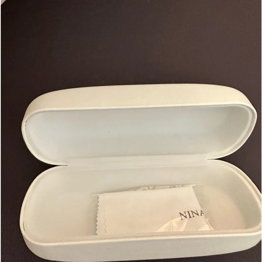 NINA RICCI White Sunglasses Case Brand New